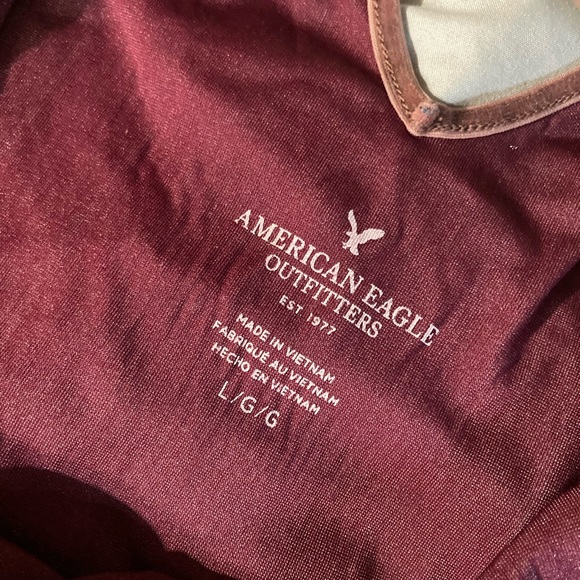 Light pink/silver velvet American eagle tank top - Picture 5 of 5